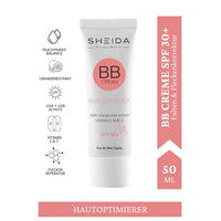 SHEIDA BB Creme, Tinted Day Cream with SPF 30+, 24h Moisture and Skin Optimiser for an Even Complexion, Enriched with Vitamin E & C. Multifunctional Care with Sun Protection (Extra Light, One Size)