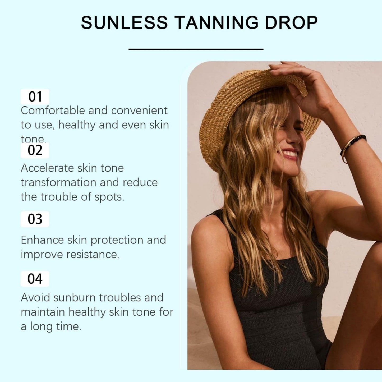 60ml Sunless Tanning Drops,Body Face Tanning Drops,Tanning Dro/ps Self Tanner,Tanning Moisturiser for Body & Face,Tanning Oil,Enhances Natural Tan,Tann/ing Accelerator,Tanning Gel,Self Tan/ning Lotion