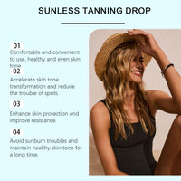 60ml Sunless Tanning Drops,Body Face Tanning Drops,Tanning Dro/ps Self Tanner,Tanning Moisturiser for Body & Face,Tanning Oil,Enhances Natural Tan,Tann/ing Accelerator,Tanning Gel,Self Tan/ning Lotion