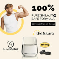 AureaSalus Shilajit Tablets 30,000mg, 60 Counts Himalayan Shilajit Tablets (1000mg Per Serving), Rich in 85+ Minerals & Fulvic Acid, More Convenient Than Shilajit Resin (60 Count (Pack of 2))