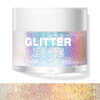 LANGMANNI Holographic Body Glitter Gel for Body, Face, Hair and Lip.Color Changing Glitter Gel Under Light. Vegan & Cruelty Free-1.35 oz (8# Golden Starlight)