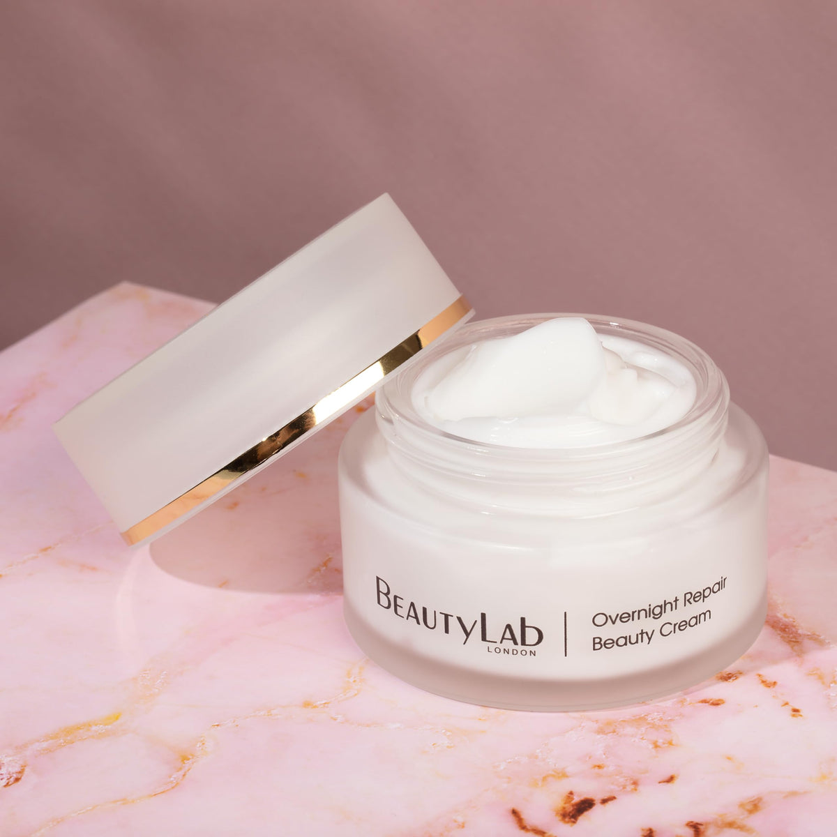 BEAUTYLAB BeautyLab Overnight Repair Beauty Cream 50ml | Anti-Ageing Night Moisturising Cream with Peptides and Vitamins A, C, & E | Hydrating, Firming & Wrinkle Smoothing Night Treatment for Dry, Ageing Skin