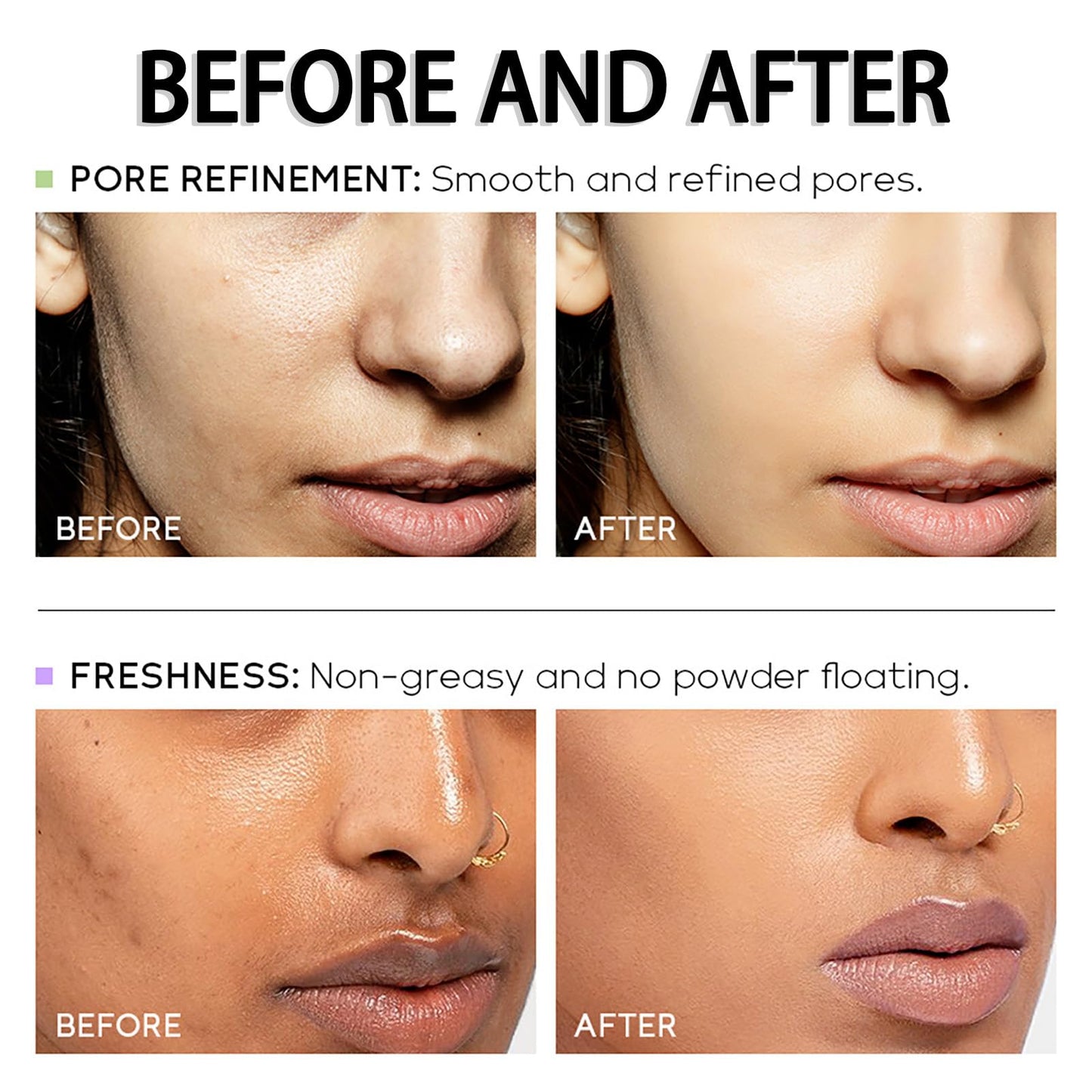 Maggikey Anti-redness Face Primer, Green Colour Corrector, Make Up Primer For Red & Blemished Skin, Pore Minimizer, Balance Skin Tone, Moisturising Foundation Base, Grips Makeup To Last, Hydrating Isolation