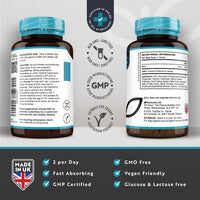 Zinc Tablets 50mg – 365 Vegan Tablets for 6 Months Supply – Zinc Supplement High Strength for Maintenance of Normal Immune System, Bones, Hair, Skin & Nails – Made in The UK by Nutravita