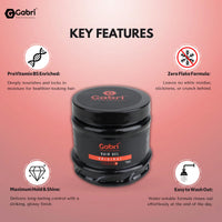 G Gabri Gabri Hair Styling Gel, Firm Hold Styling Hair Gels, High Gloss, Anti-Frizz Effect, Edge Control, For All Hair Types (250 g (1 Pack), Original)