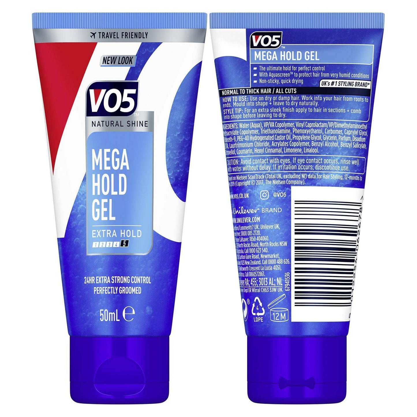 VO5 Mega Hold Styling Gel, 50ml