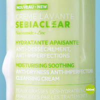 SVR SEBIACLEAR Soothing Face Wash-Off Cream Cleanser for Oily, Acne-Prone Skin Sensitized by Drying Acne Treatments, 400ml
