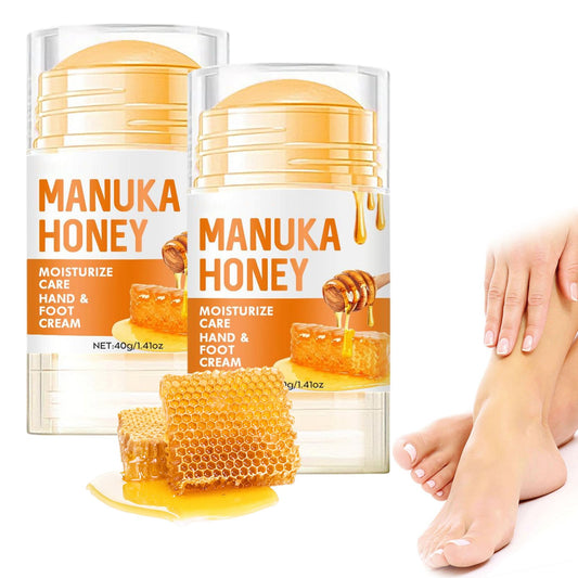 Generic Honey Foot Cream Hand Cream Cracked Heel with Deep Moisturizing Formula Enriched with Shea Butter for Dry Feet Hands Intensive Care Skin Barrier (Honey Foot Cream)