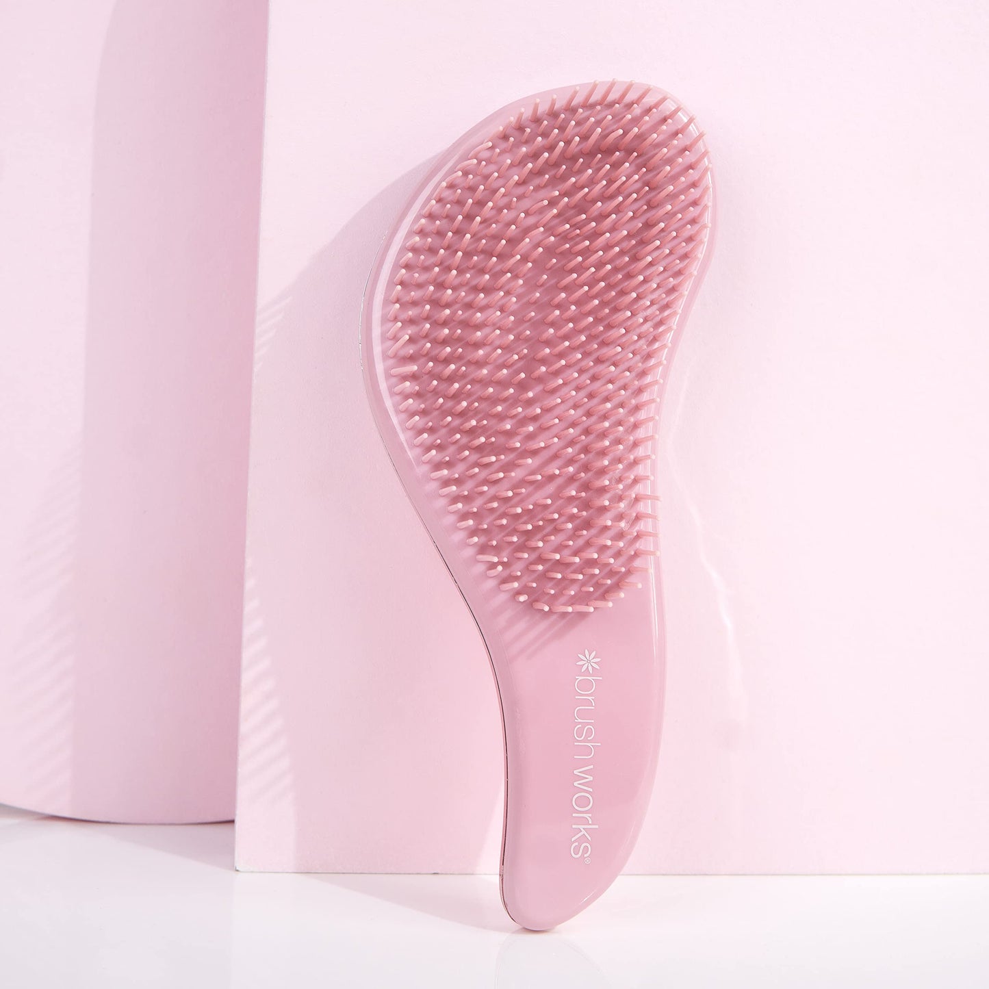 Brushworks HD Detangling Hair Brush , White/Pink