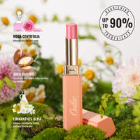 Oulac Warm Pink Lipstick - Moisture Shine Hydrating Lipstick & Tinted Lip Balm for Dry Lips, Medium Coverage Lip Colour | Juicy Look, Glossy Finish, Vegan, Cruelty-Free, First Love (07)