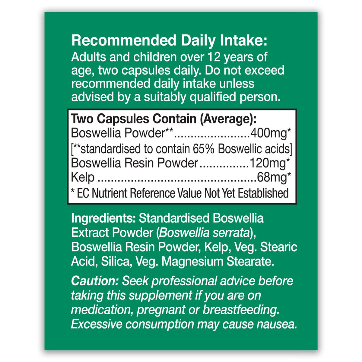 HealthAid Boswellia 400mg 60 Capsules