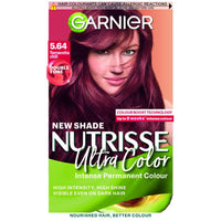 Garnier Nutrisse Permanent Hair Dye, Natural-looking, hair colour result, For All Hair Types, 5.64 Terracotta Chilli