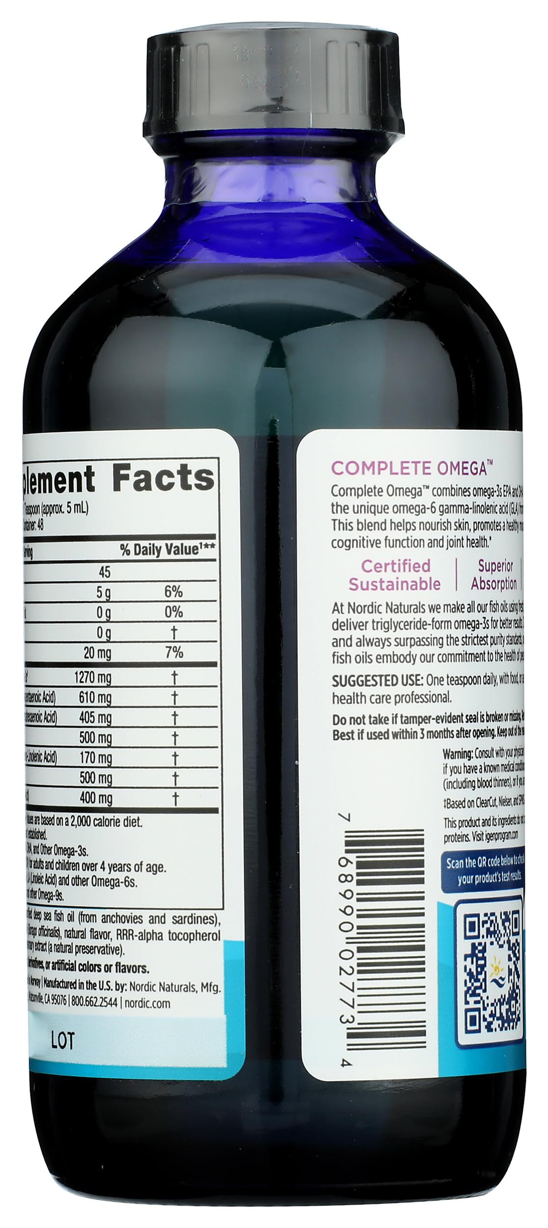 Nordic Naturals Complete Omega, Lemon