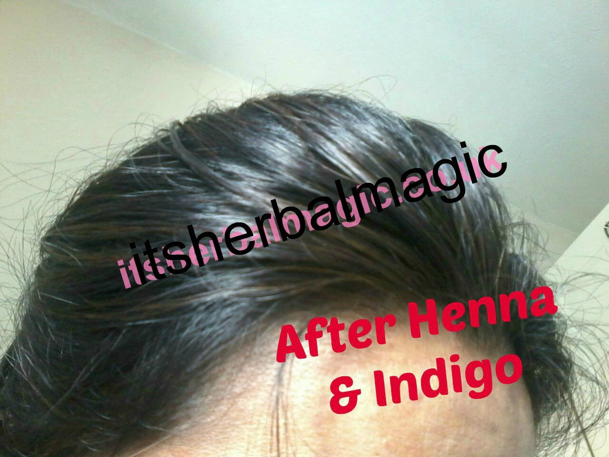 Herbal Magic Pure & Natural USDA 100g Henna Powder + 100g Indigo Power Chemical Free Hair Coloring, Natural Hair Mask Dye -Combo Pack -Premium Quality