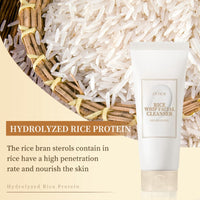 Rice Facial Cleanser,Clean and Clear Face Cleanser,Deep Cleansing & Pore Purifying Face Wash,Face Wash Women & Men,Face Care Korean Cleanser,Korean Skincare Hydrating Cleanser,Korean Face Wash
