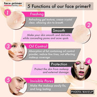 Glamza Phoera Foundation Full Coverage Makeup Set - Includes Nude & Buff Beige 30ml Matte Foundation, 6ml Face Primer & Cool Beige Setting Powder for All Day Wear Without Creasing, Caking, or Flashback