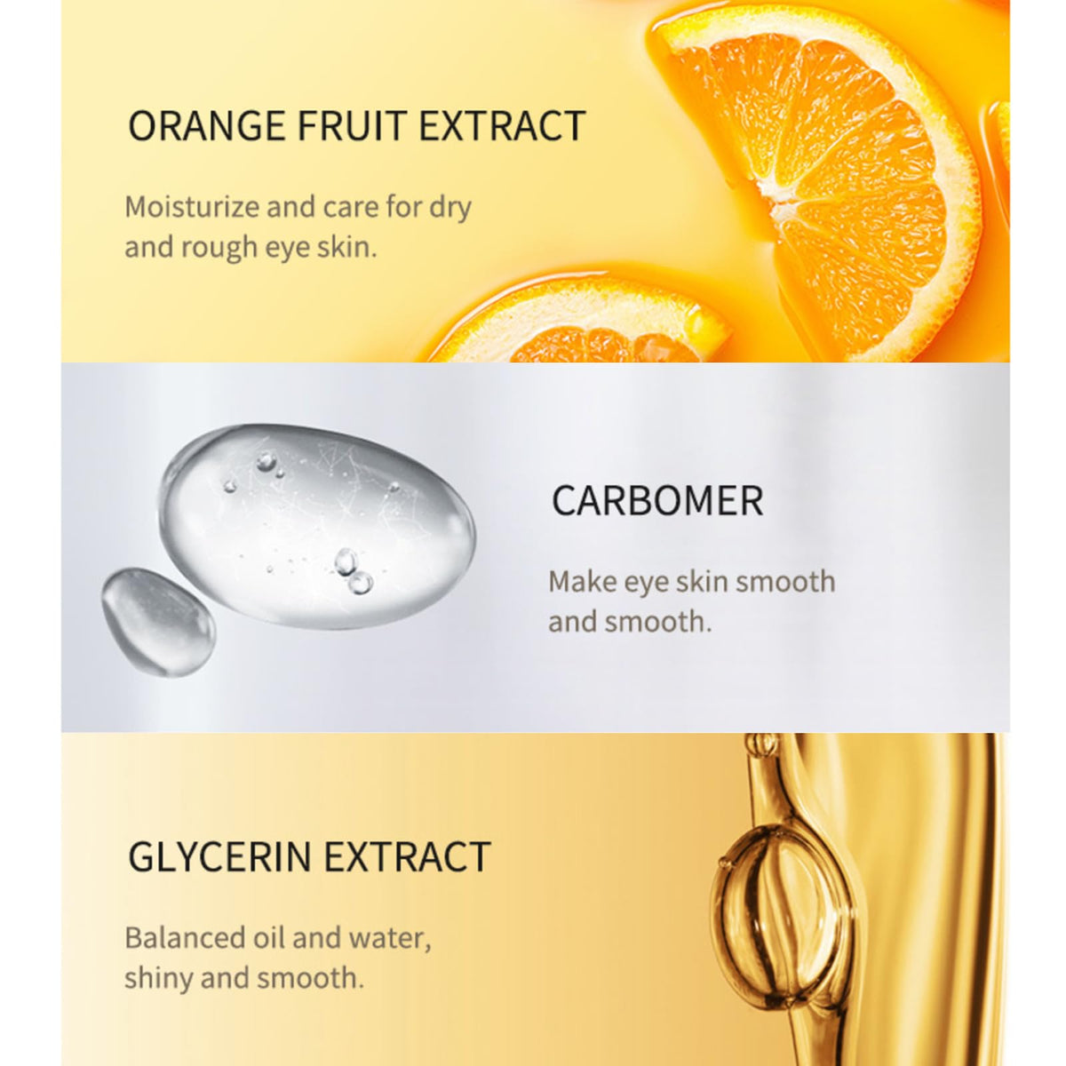 HAORQEE Vitamin C Eye Cream for Dark Circles Puffy Eyes, Brightening Hydrating