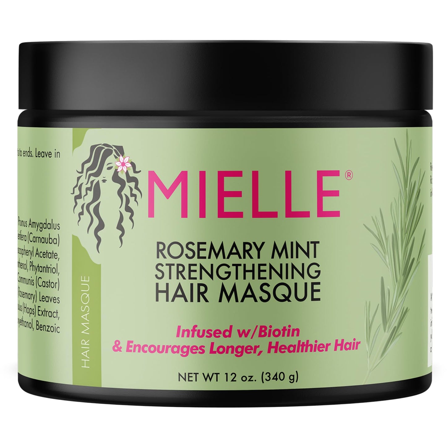 Mielle Organics Rosemary Mint Strengthening Hair Masque, 340 g