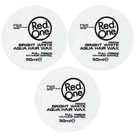 Redone Hair Styling Aqua Wax White 2 x 50 ml | Travel Size | Ultra Hold | Gel Wax | Peach Scent | Strong Holding | Shine Look | Maximum Control