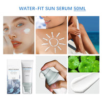 Body Sunscreen Lotion, Madagascar Centella Sunscreen, Centella Sunscreen SPF50, Water-Fit Sun Serum SPF50 + Pa++++ - Pure Centella Nicotinamide - No Sticky Refreshing Universal Sunscreen UV Defense