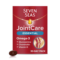 SEVEN SEAS Seven Seas JointCare Essential, With Omega-3, Glucosamine, Chondroitin, Vitamins C and D, Manganese and Zinc, Food Supplements, 30-Day Pack