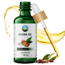 NPOW Jojoba Oil - 100% Pure & Natural Organic Jojoba Oil For Hair, Face, Body, Beard, Nails & Hair Growth Oil - Jojoba Oil For Skin, Deeply Moisturizing, Cold Pressed Jojoba Oil Vegan Friendly - 100ml
