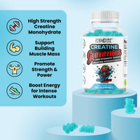ONYX INGREDIENTS 101 Creatine Monohydrate Gummies 5000mg - Workout Gym Supplement - 60 Creatine Gummies