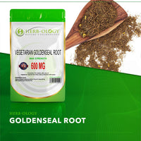 Herb-ology.co.uk Nature's Technology HB Goldenseal | 60 Goldenseal Root Capsules - 600mg 4:1 Extract High Strength Golden Seal Root per Serving | Non-GMO, Gluten & Allergen Free | Manufactured in The UK
