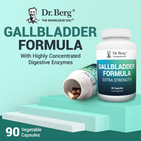 Dr. Berg Nutritionals Dr. Berg's Gallbladder Formula Extra Strength - Promotes Digestive Comfort & Improved Absorption of Nutrients & More Satisfied After Meals - 90 Capsules