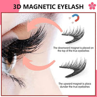 Clgorm Giani Flylash Magnetic Lashes Kit With Applicator And Clamp - Natural Look, Easy, Quick, Safe