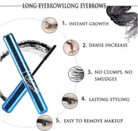 HUALEI-V 2pack Prime-Lash Mascara for Mature Ladies,Prime-lash Mascara for Seniors with Thinning Lashes Waterproof Mascara Black Volume and Length,Hypoallergenic Mascara for Sensitive Eyes for Mature Women.