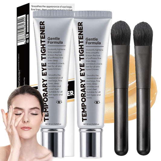 Generic Temporary Eye Tightener With Brush | Perfection Eye Tightener, EyeTightening Cream Instant, Instant EyeTightener Face Tightening Smoothing, Reduces Fine Lines Wrinkles(2PC)
