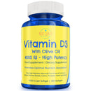 Next Gen U Vitamin D3 4000 IU Food Supplement w/Olive Oil to Support Immune & Bone Health, 360 Softgels