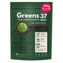 Greens Powder - Made in UK with 37 superfoods - 300g High Dosage Servings - Vegan Gluten Free Greens Powder- Daily Vitamins, probiotics for Gut Health - with KSM-66® Ashwagandha and Lions Mane