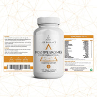 Life Balance Digestive Enzymes - Advanced Intolerance Formula - for Gluten, Casein & Lactose Intolerances - 120 Pullulan Capsules - Vegan - UK Made - No Additives (120 Capsule Bottle)
