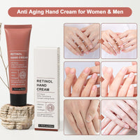 Samkeen Retinol Hand Cream, Anti Aging Hand Cream for Women & Men, Strong Soothing for Very Dry Hands, Deeply Moisturizes for Skin, Nails, Cuticles (2pcs)