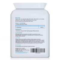 swiss bioenergetics L-Glutamine 500mg 90 Capsules - Pure Amino Acid with no fillers or Binders - Suitable for Vegetarians and Vegans – Exclusively Manufactured in The UK