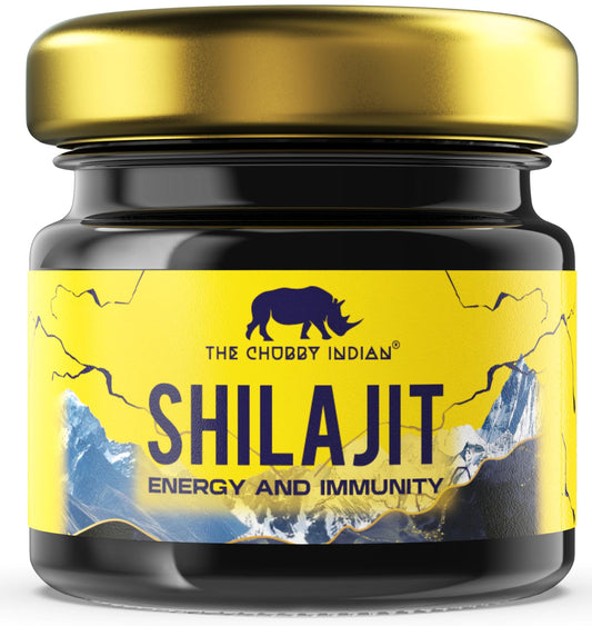 The Chubby Indian® Pure Shilajit Resin 30g - Gold Grade Himalayan Shilajit for Men & Women - Rich in Fulvic & Humic Acid, 85+ Trace Minerals - Supports Natural Energy, Immunity & Metabolism, Vegan