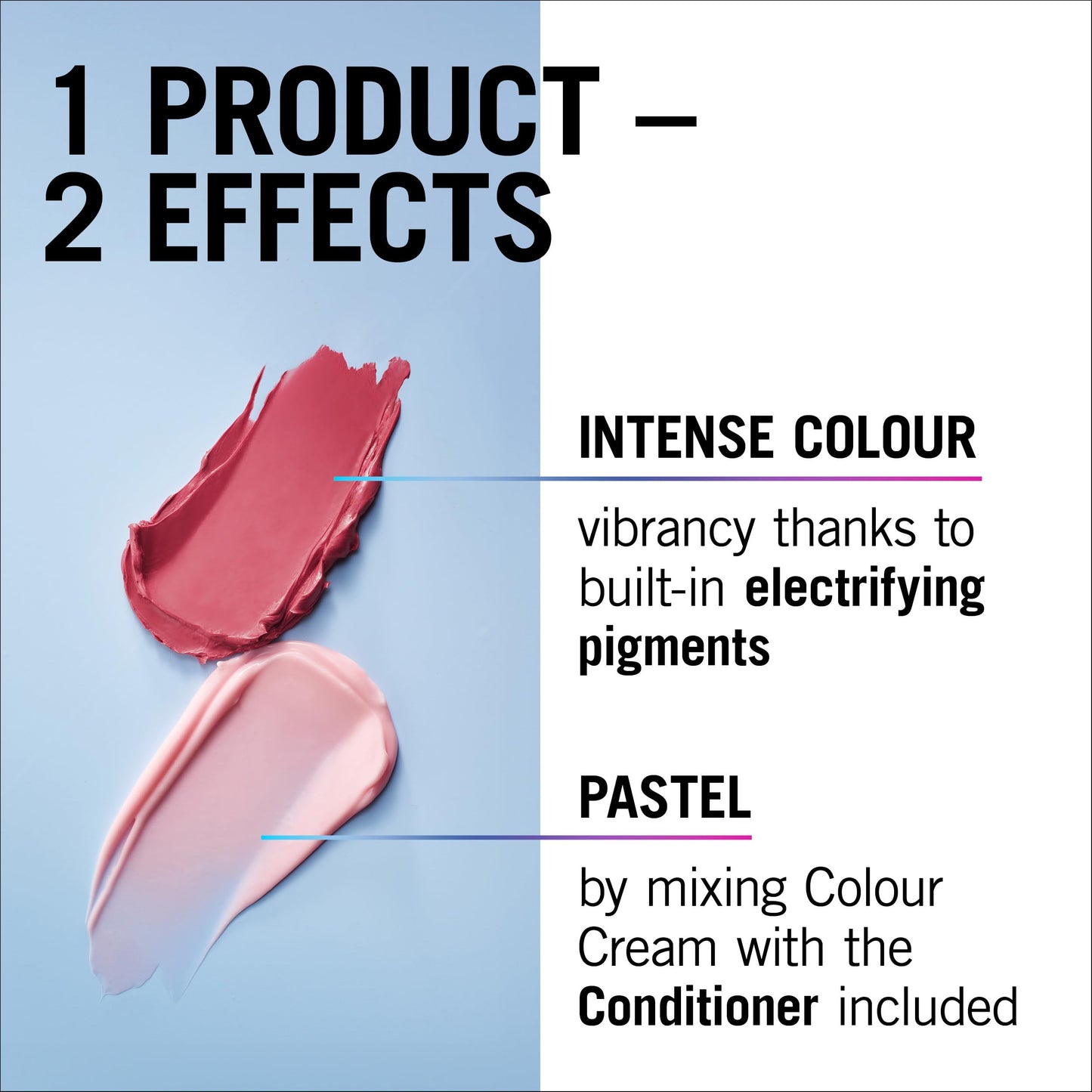 Schwarzkopf LIVE Ultra Brights or Pastels Dusty Rose 025 Shade, Semi-Permanent Rose Hair Dye, FINAL FANTASY™ XIV Online x Live, Vibrant Hair Dye Kit Lasts Up to 15 Washes