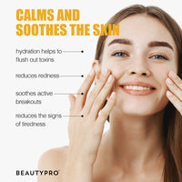 BEAUTYPRO HYALURONIC ACID Daily Hydrating Antioxidant Serum 30ml | 100% Plant Based Skincare Serum | Hydrating, Anti-Inflammatory, & Energising | Soybean & Chamomile |