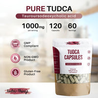 Nutri-things TUDCA Capsules - Liver Health Support Supplement - Naturally Occurring Bile Acid - Reduce Oxidative Stress & Inflammation - Improve Liver Function - Convenient Daily Supplement - 120 Capsules