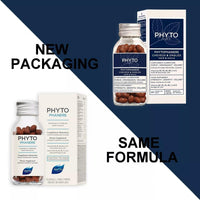 PHYTO 2x120 Capsules Phytophanere Natural Hair Loss, Nail & Skin Supplement for Men & Women Biotin & Vitamin B6 Enriched, Antioxidant-Rich Carrot & Vitamin E, Energy & Tissue Formation, 4-Month Supply