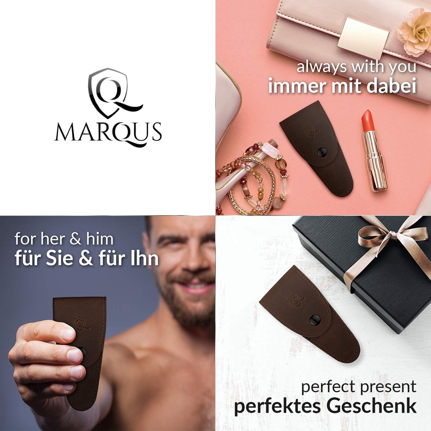 marQus Solingen Scissors - Cuticle Scissors Germany - Curved Blade, Nail Scissors Germany - Pedicure Beauty Grooming Kit for Nail, Eyebrow, Eyelash, Dry Skin - Nail sicssors