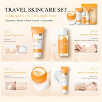 TBeautfave Skincare Gift Set for Teenage Girls, Vitamin C Skin Care Sets & Kits, Pamper Sets for Women Gifts, Teen Skincare Sets, Facial Kit - Cream,Serum,Cleanser,Toner,Sunscreen,Eye Cream,Eye Serum