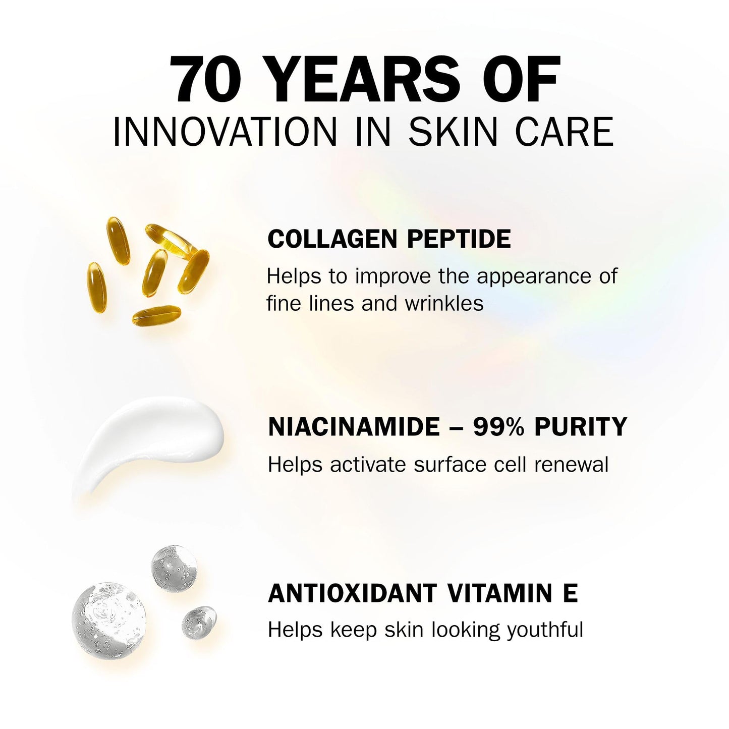 Olay Collagen Peptide Face Moisturiser Day Cream, Skincare with Niacinamide 99% Purity and Antioxidant Vitamin E, Advanced Anti Ageing Skin Care: Strengthens, Restores, Hydrates, 50ml