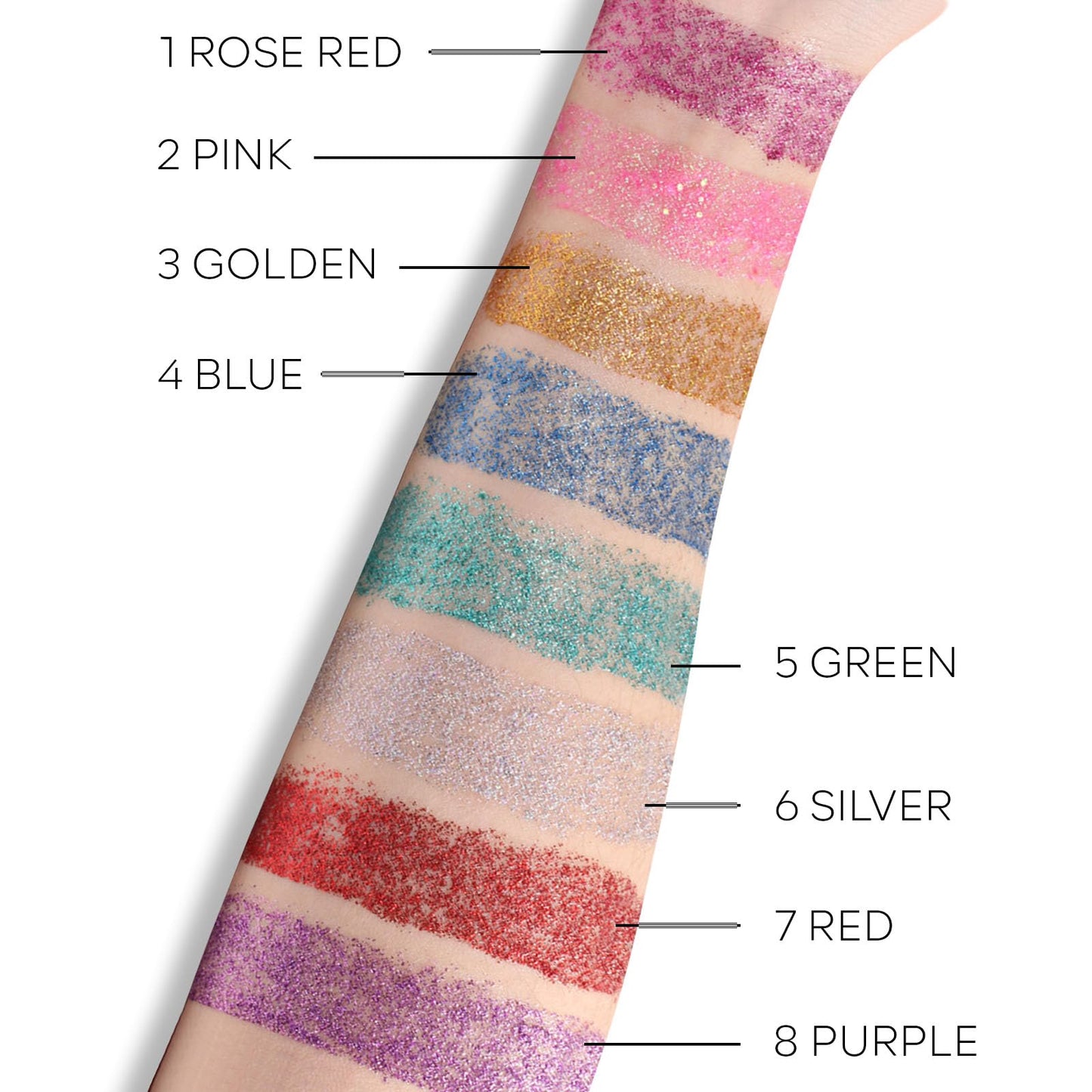 KYDA Body Glitter Stick, Chunky Glitter Gel for Face Body Hair, Sparkling Holographic Mermaid Sequins Paint, Waterproof Multiuse Makeup Glitter Gel, Silver