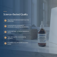 Metabolics Vitamin B12 Liquid | Pure Adenosylcobalamin Supplement | for Normal Brain Function | Made in The UK