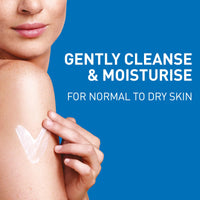 CeraVe Face & Body Routine for Dry Skin Travel Essentials- Moisturising Lotion 473ml & Hydrating Cleanser 88ml