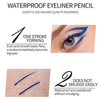 FresFresi Royal Blue Matte Liquid Eyeliner - Waterproof & Long-Lasting, Highly-Pigmented Coloured Eye Liner for Makeup - Eye Makeup Tool Essential