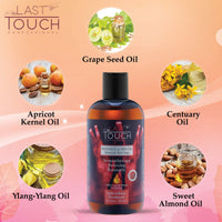 LAST TOUCH Aphrodisiac Sensual Massage Oil for Couples Sexual - Massage Oils for Date Night - Massage Oil for Massage Therapy - Aromatherapy Oil for Intimate Moments - Aphrodisiac Oil 8.45 fl oz